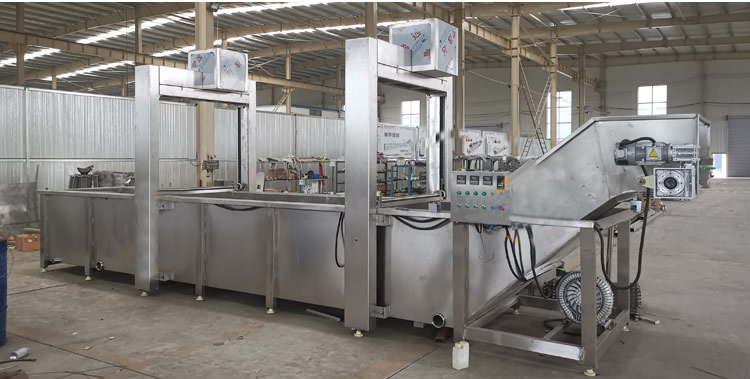 Industrial automatic frozen seafood thawing machine blanching machine